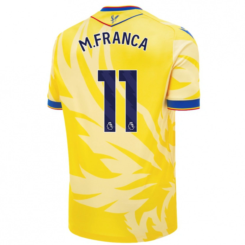 Danxen Hombre Camiseta Matheus França #11 Amarillo 2ª Equipación 2024/25 La Camisa