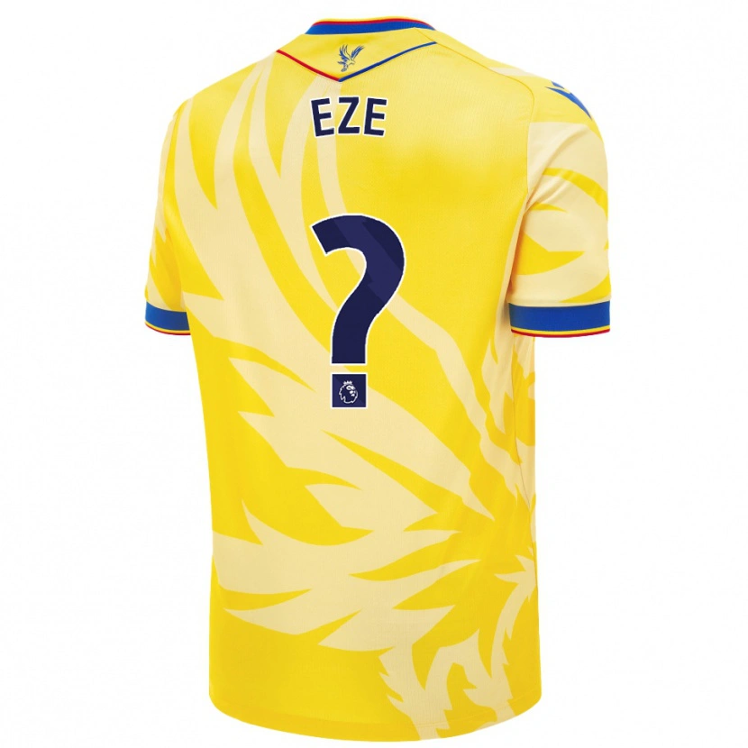 Danxen Hombre Camiseta Chimaechi Eze #0 Amarillo 2ª Equipación 2024/25 La Camisa