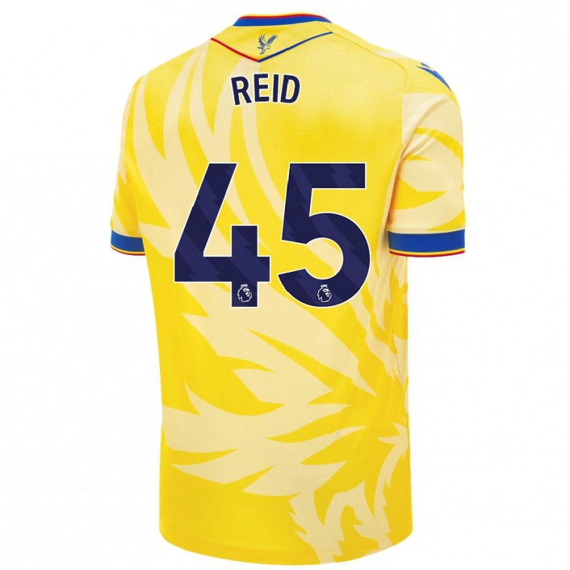 Danxen Hombre Camiseta Dylan Reid #45 Amarillo 2ª Equipación 2024/25 La Camisa