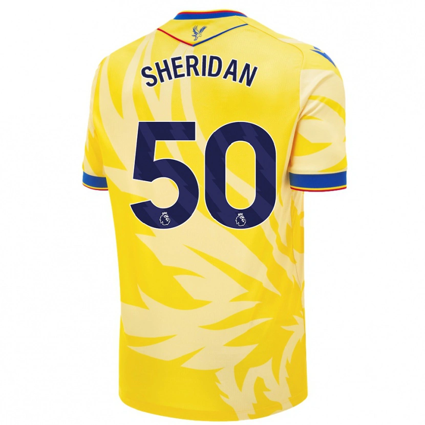 Danxen Hombre Camiseta Joe Sheridan #50 Amarillo 2ª Equipación 2024/25 La Camisa