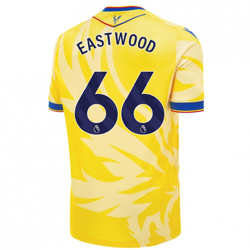 Danxen Hombre Camiseta Billy Eastwood #66 Amarillo 2ª Equipación 2024/25 La Camisa