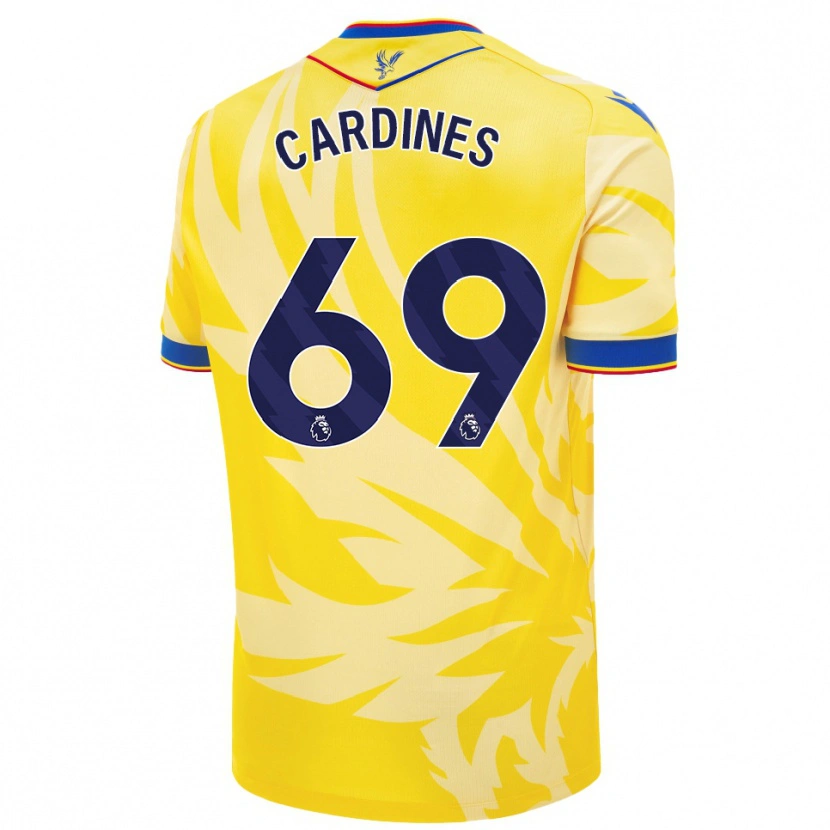 Danxen Hombre Camiseta Rio Cardines #69 Amarillo 2ª Equipación 2024/25 La Camisa