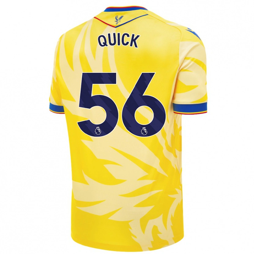 Danxen Hombre Camiseta Daniel Quick #56 Amarillo 2ª Equipación 2024/25 La Camisa