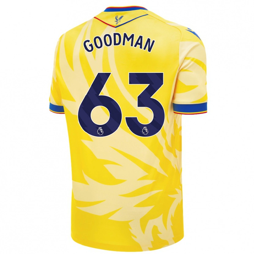 Danxen Hombre Camiseta Owen Goodman #63 Amarillo 2ª Equipación 2024/25 La Camisa