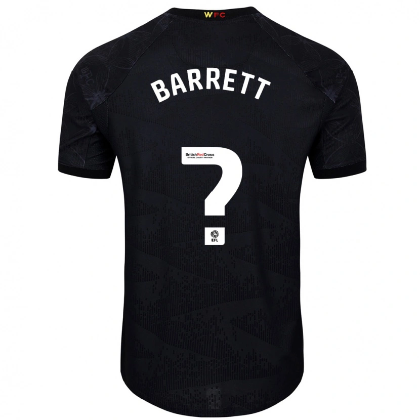 Danxen Hombre Camiseta Hayden Barrett #0 Negro Blanco 2ª Equipación 2024/25 La Camisa