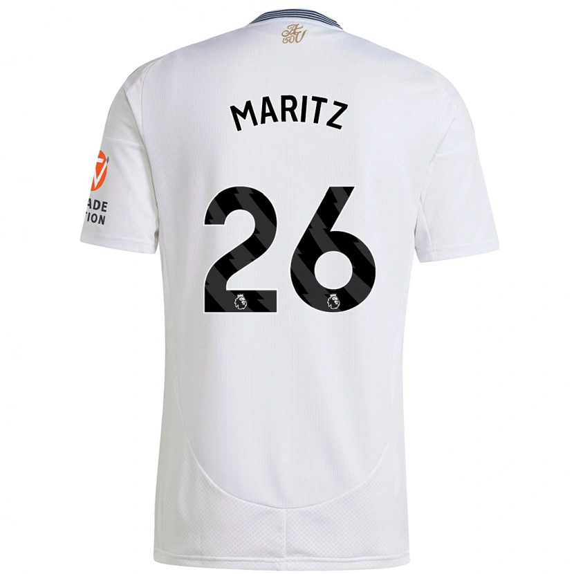 Danxen Hombre Camiseta Noelle Maritz #26 Blanco 2ª Equipación 2024/25 La Camisa