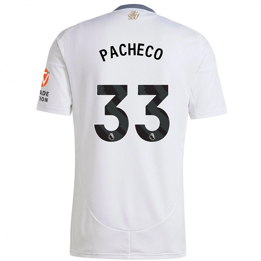 Danxen Hombre Camiseta Maz Pacheco #33 Blanco 2ª Equipación 2024/25 La Camisa