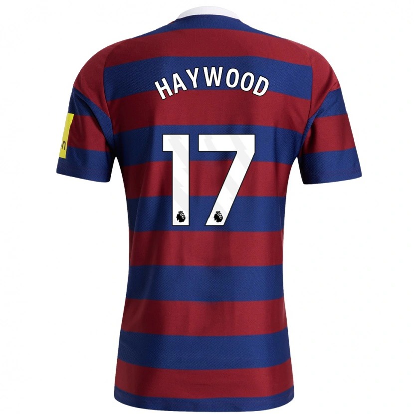 Danxen Hombre Camiseta Sophie Haywood #17 Burdeos Azul Marino 2ª Equipación 2024/25 La Camisa