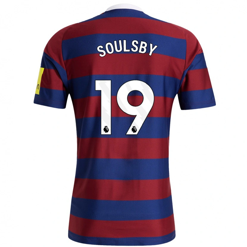 Danxen Hombre Camiseta Anna Soulsby #19 Burdeos Azul Marino 2ª Equipación 2024/25 La Camisa