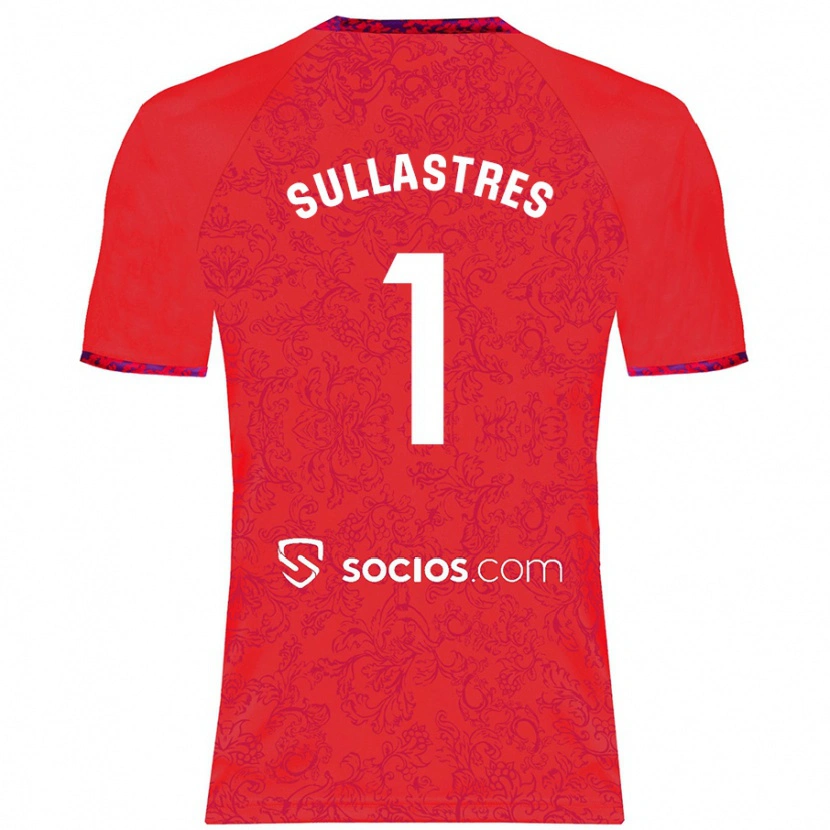 Danxen Hombre Camiseta Esther Sullastres #1 Rojo 2ª Equipación 2024/25 La Camisa