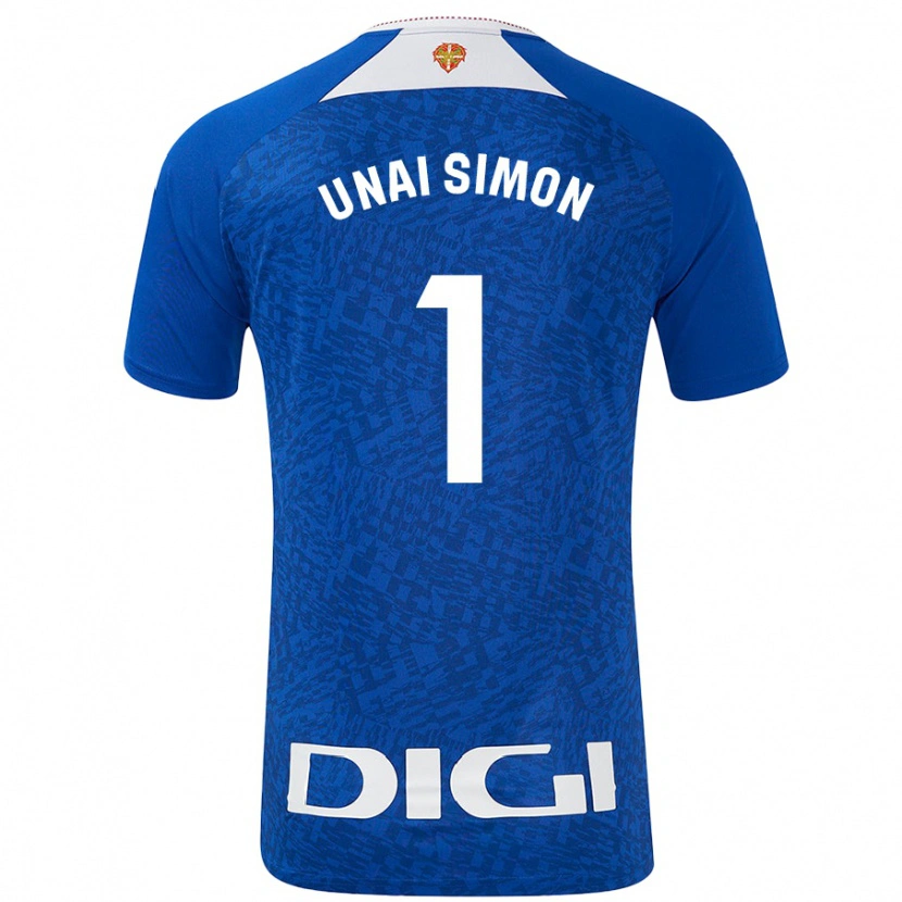 Danxen Hombre Camiseta Unai Simón #1 Azul Real 2ª Equipación 2024/25 La Camisa