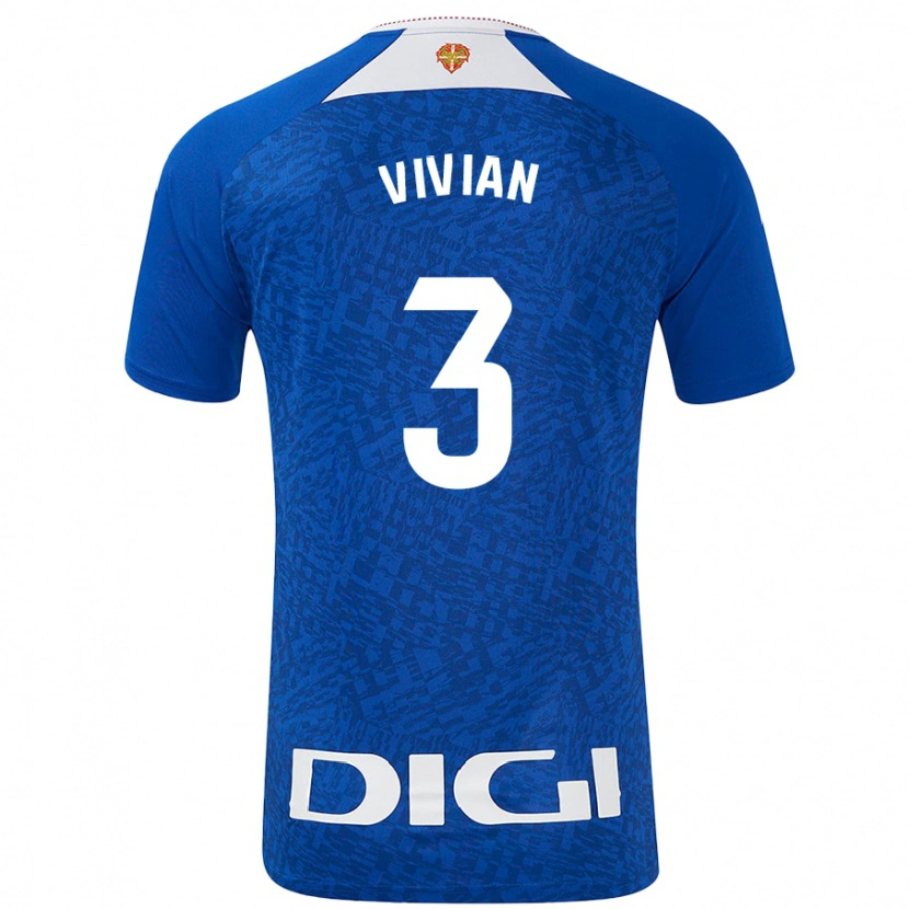 Danxen Hombre Camiseta Dani Vivian #3 Azul Real 2ª Equipación 2024/25 La Camisa