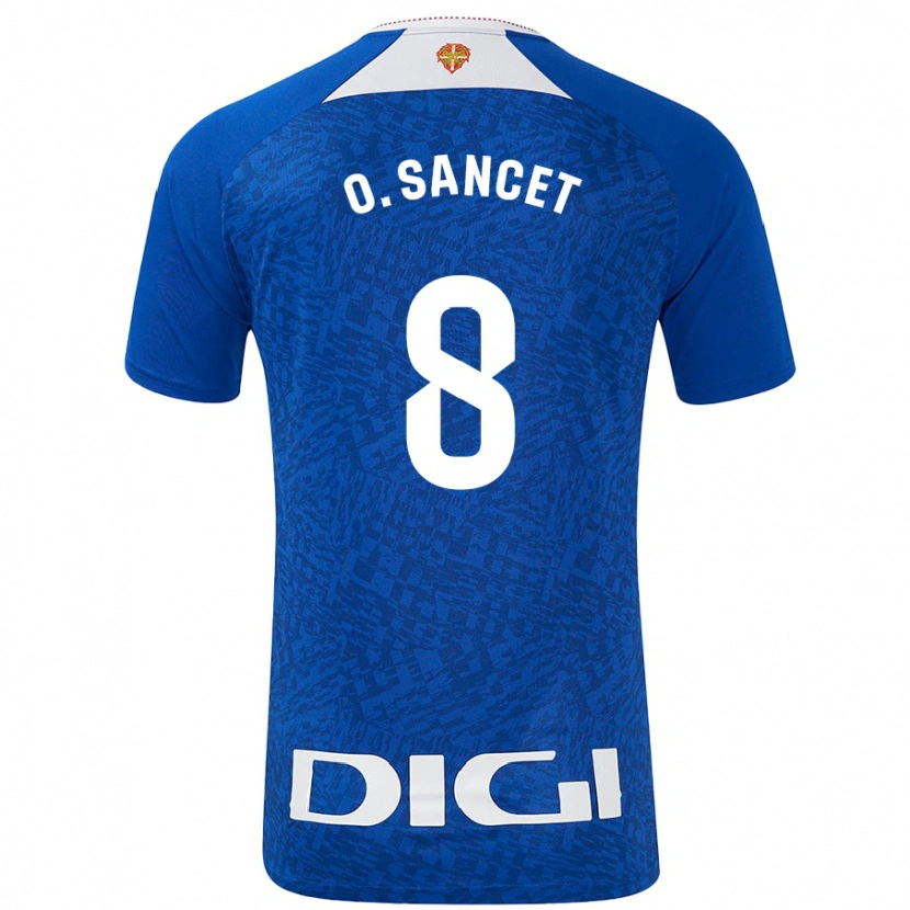 Danxen Hombre Camiseta Oihan Sancet #8 Azul Real 2ª Equipación 2024/25 La Camisa