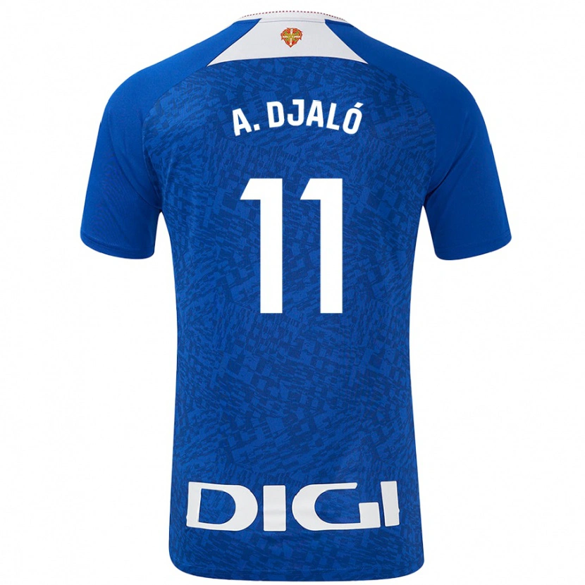 Danxen Hombre Camiseta Álvaro Djaló #11 Azul Real 2ª Equipación 2024/25 La Camisa