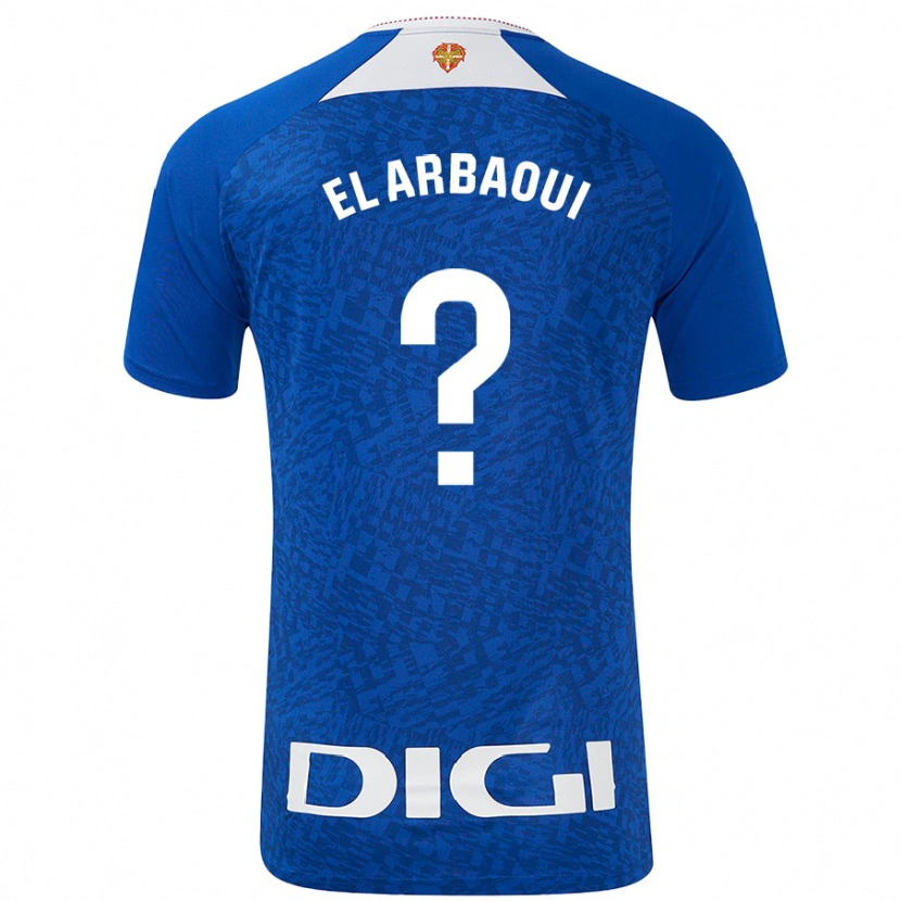 Danxen Hombre Camiseta Ilyas El Arbaoui #0 Azul Real 2ª Equipación 2024/25 La Camisa