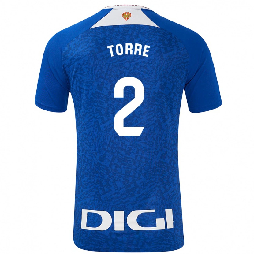 Danxen Hombre Camiseta Maddi Torre #2 Azul Real 2ª Equipación 2024/25 La Camisa