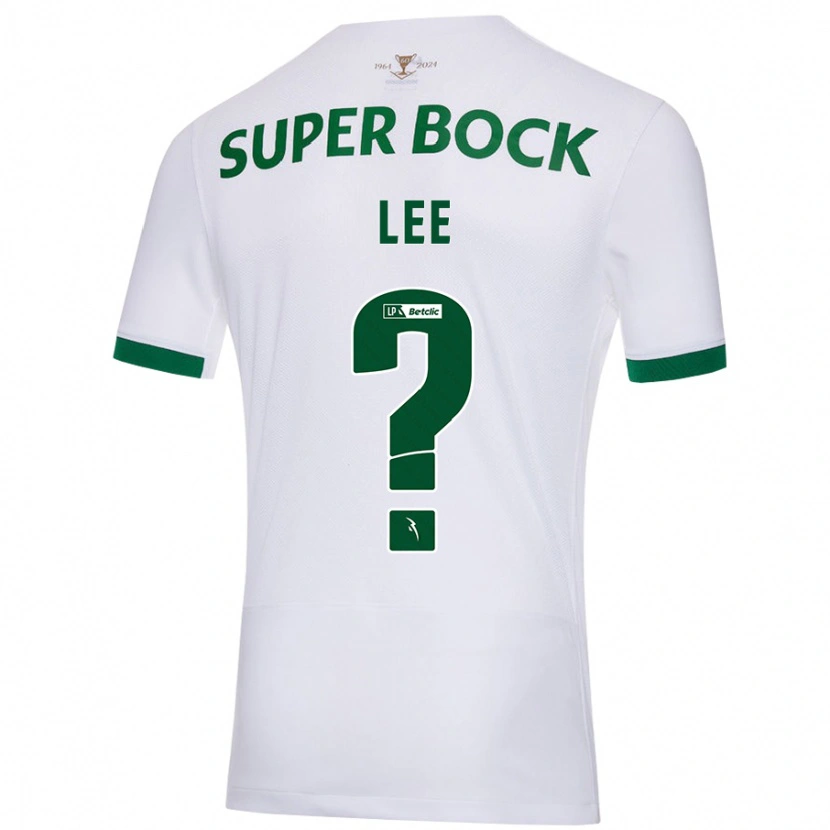 Danxen Hombre Camiseta Afonso Lee #0 Blanco Verde 2ª Equipación 2024/25 La Camisa