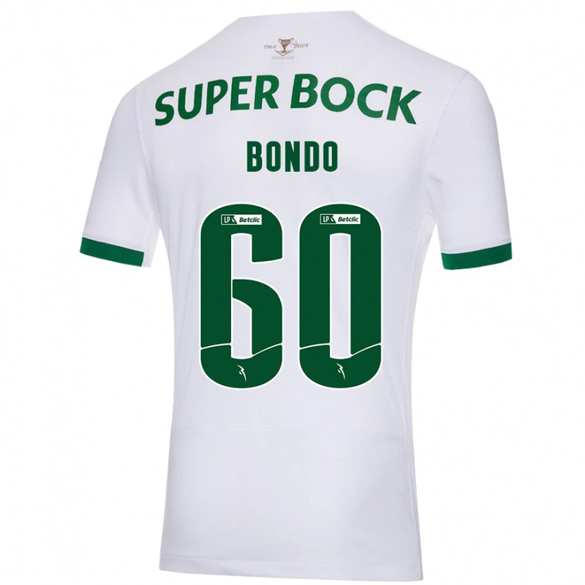 Danxen Hombre Camiseta Pedro Bondo #60 Blanco Verde 2ª Equipación 2024/25 La Camisa