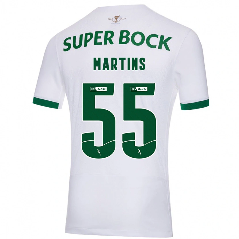 Danxen Hombre Camiseta Carolina Martins #55 Blanco Verde 2ª Equipación 2024/25 La Camisa