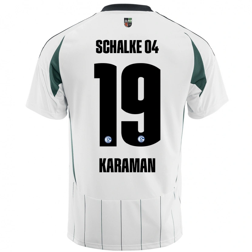 Danxen Hombre Camiseta Kenan Karaman #19 Blanco Verde 2ª Equipación 2024/25 La Camisa