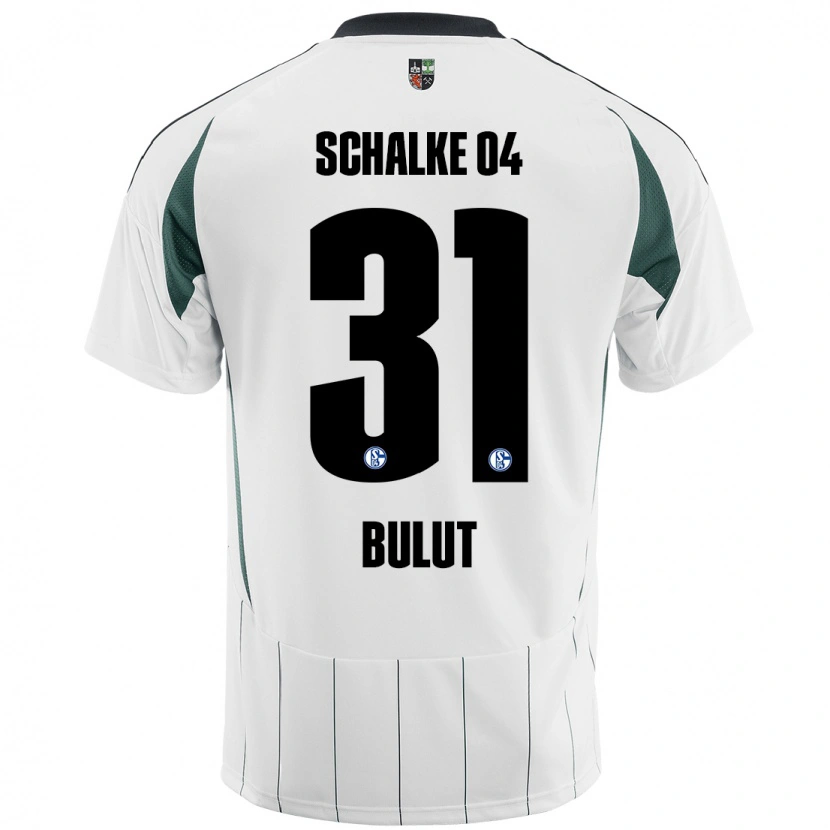 Danxen Hombre Camiseta Taylan Bulut #31 Blanco Verde 2ª Equipación 2024/25 La Camisa