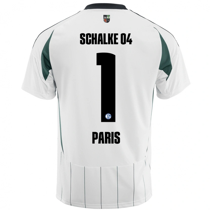 Danxen Hombre Camiseta Julius Paris #1 Blanco Verde 2ª Equipación 2024/25 La Camisa