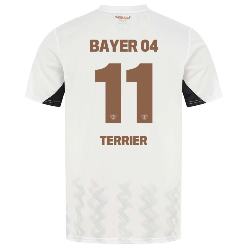 Danxen Hombre Camiseta Martin Terrier #11 Blanco Negro 2ª Equipación 2024/25 La Camisa