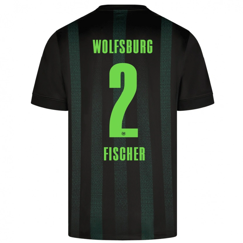 Danxen Hombre Camiseta Kilian Fischer #2 Verde Oscuro 2ª Equipación 2024/25 La Camisa