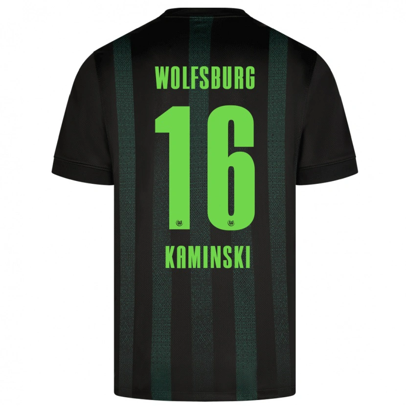 Danxen Hombre Camiseta Jakub Kaminski #16 Verde Oscuro 2ª Equipación 2024/25 La Camisa