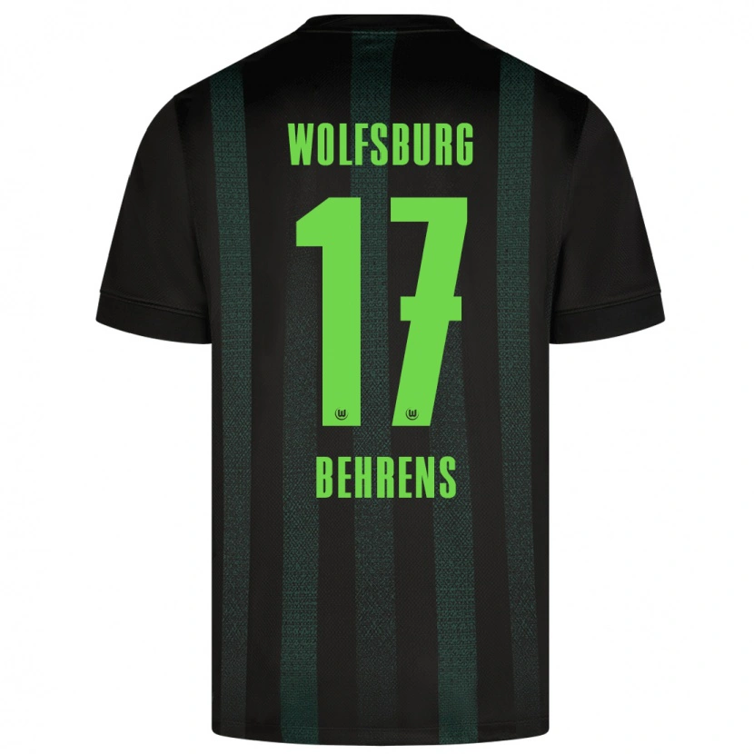 Danxen Hombre Camiseta Kevin Behrens #17 Verde Oscuro 2ª Equipación 2024/25 La Camisa