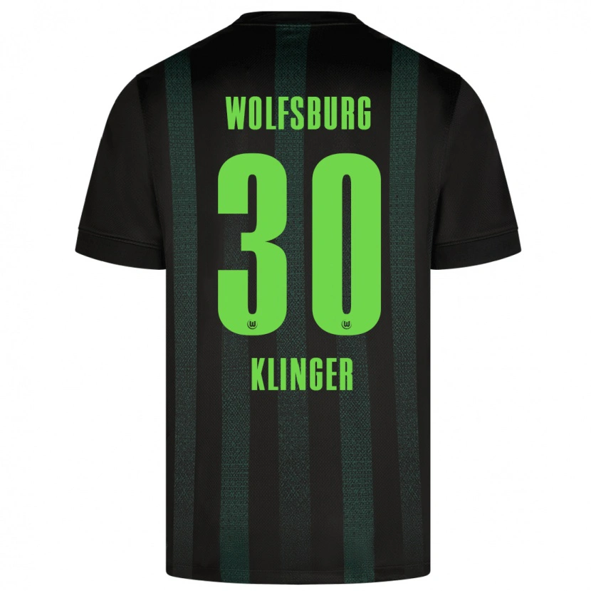 Danxen Hombre Camiseta Niklas Klinger #30 Verde Oscuro 2ª Equipación 2024/25 La Camisa