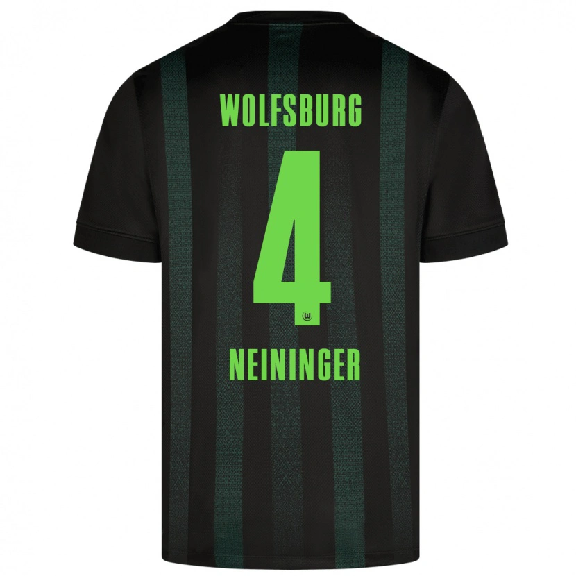 Danxen Hombre Camiseta Till Neininger #4 Verde Oscuro 2ª Equipación 2024/25 La Camisa