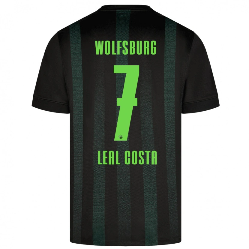 Danxen Hombre Camiseta David Leal Costa #7 Verde Oscuro 2ª Equipación 2024/25 La Camisa