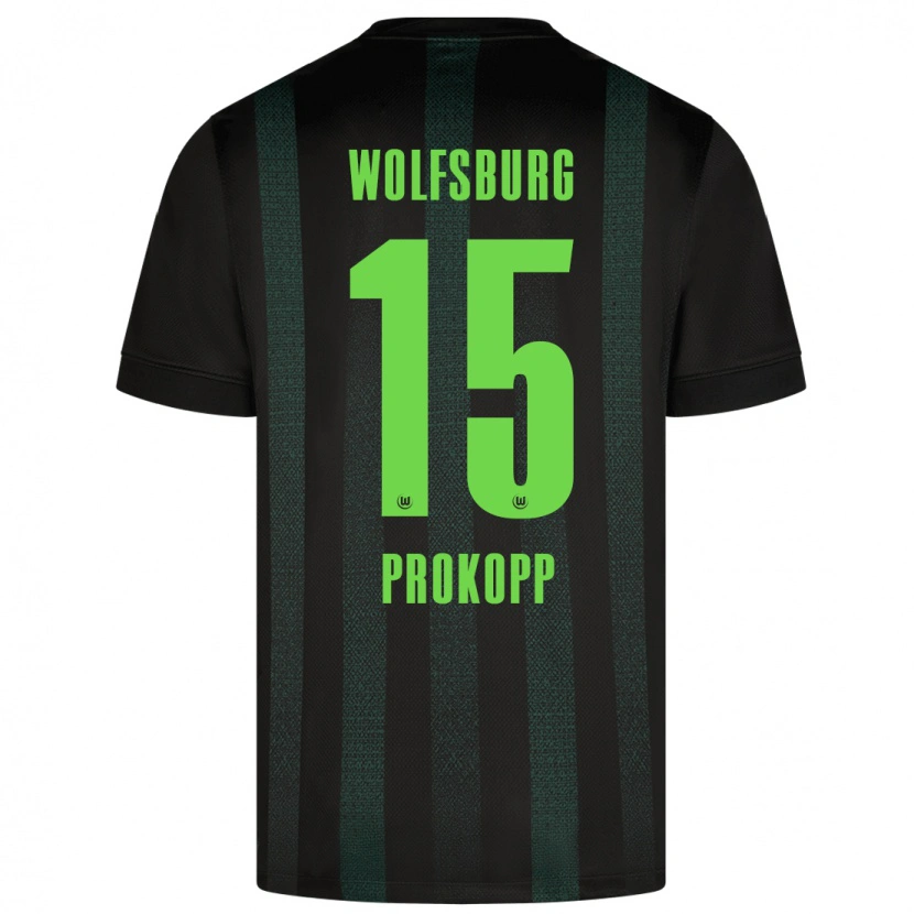 Danxen Hombre Camiseta Oskar Prokopp #15 Verde Oscuro 2ª Equipación 2024/25 La Camisa