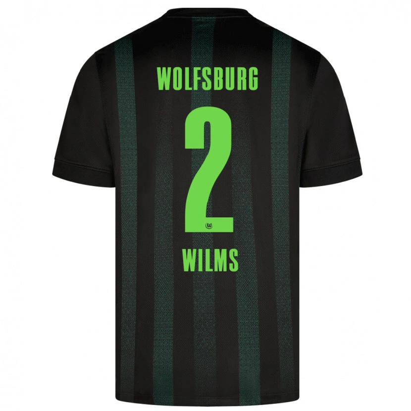 Danxen Hombre Camiseta Lynn Wilms #2 Verde Oscuro 2ª Equipación 2024/25 La Camisa