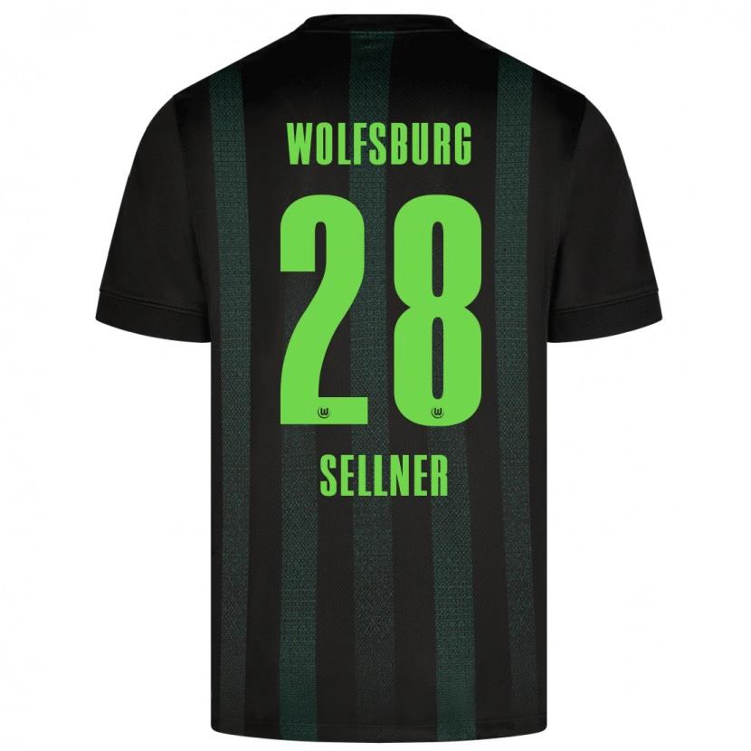 Danxen Hombre Camiseta Tabea Sellner #28 Verde Oscuro 2ª Equipación 2024/25 La Camisa