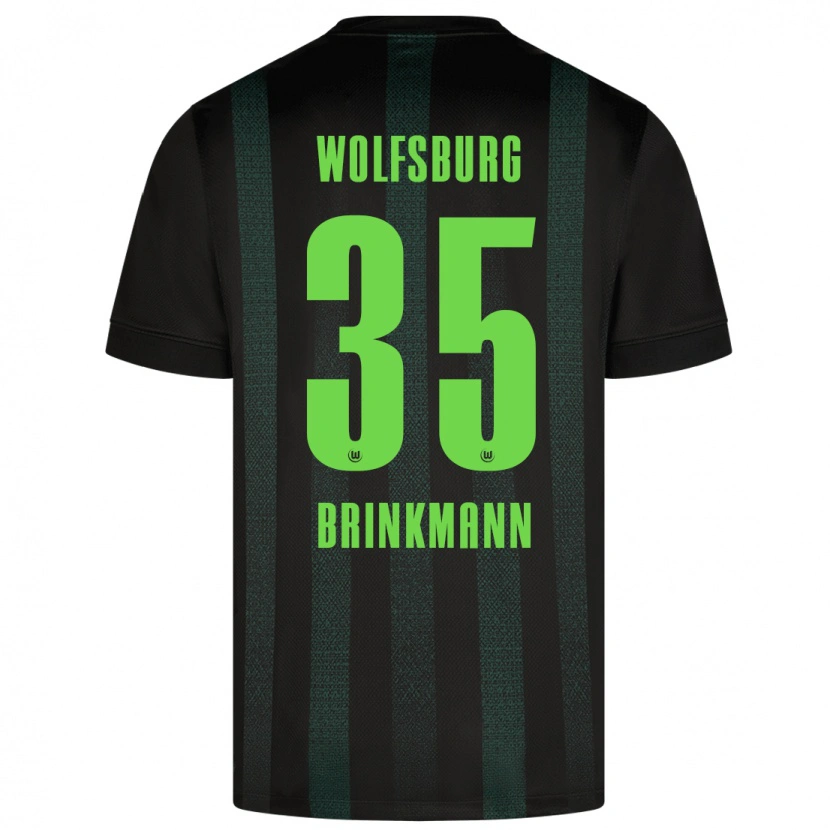 Danxen Hombre Camiseta Karla Brinkmann #35 Verde Oscuro 2ª Equipación 2024/25 La Camisa