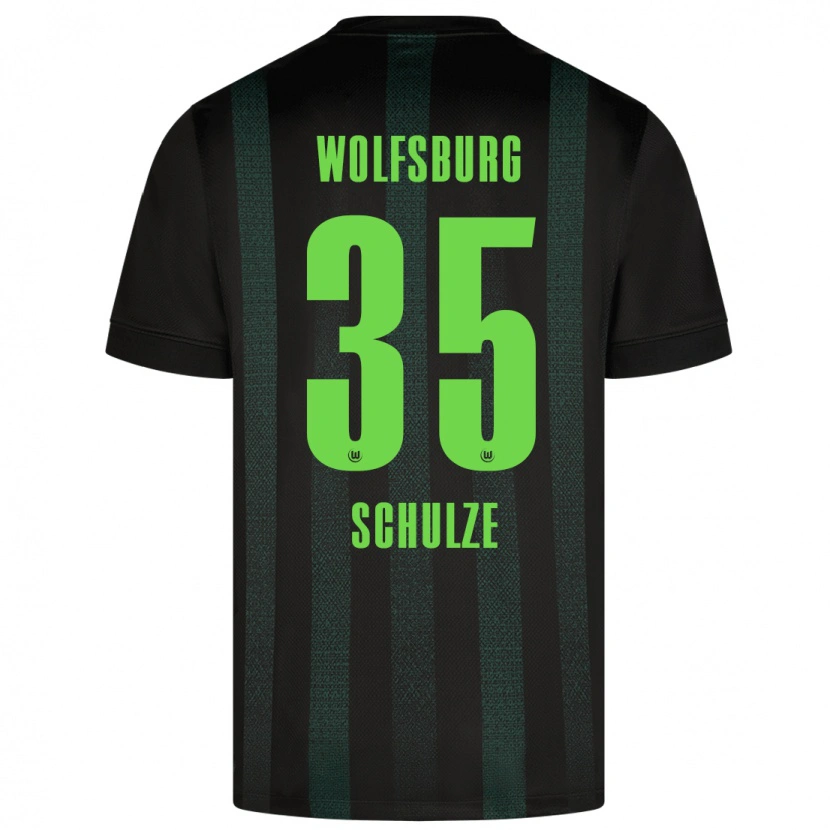 Danxen Hombre Camiseta Philipp Schulze #35 Verde Oscuro 2ª Equipación 2024/25 La Camisa