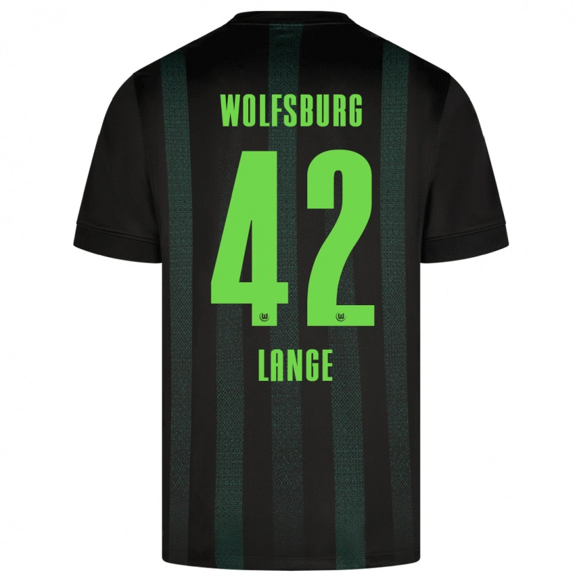 Danxen Hombre Camiseta Felix Lange #42 Verde Oscuro 2ª Equipación 2024/25 La Camisa