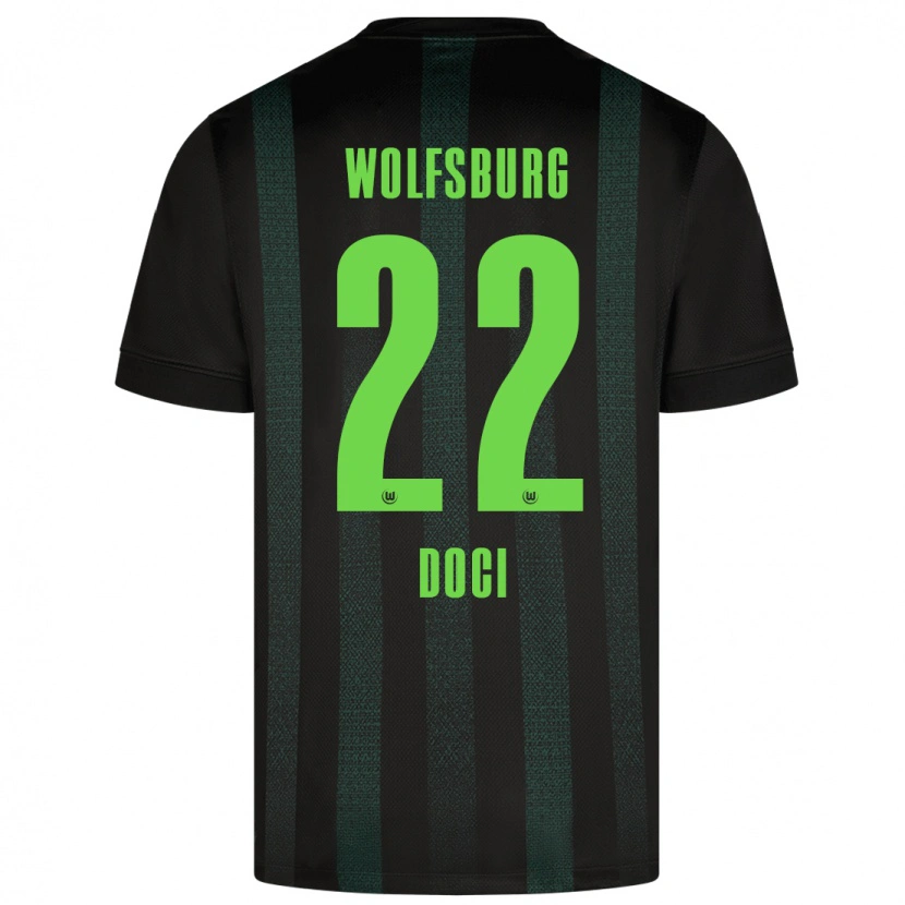 Danxen Hombre Camiseta Adrian Doci #22 Verde Oscuro 2ª Equipación 2024/25 La Camisa