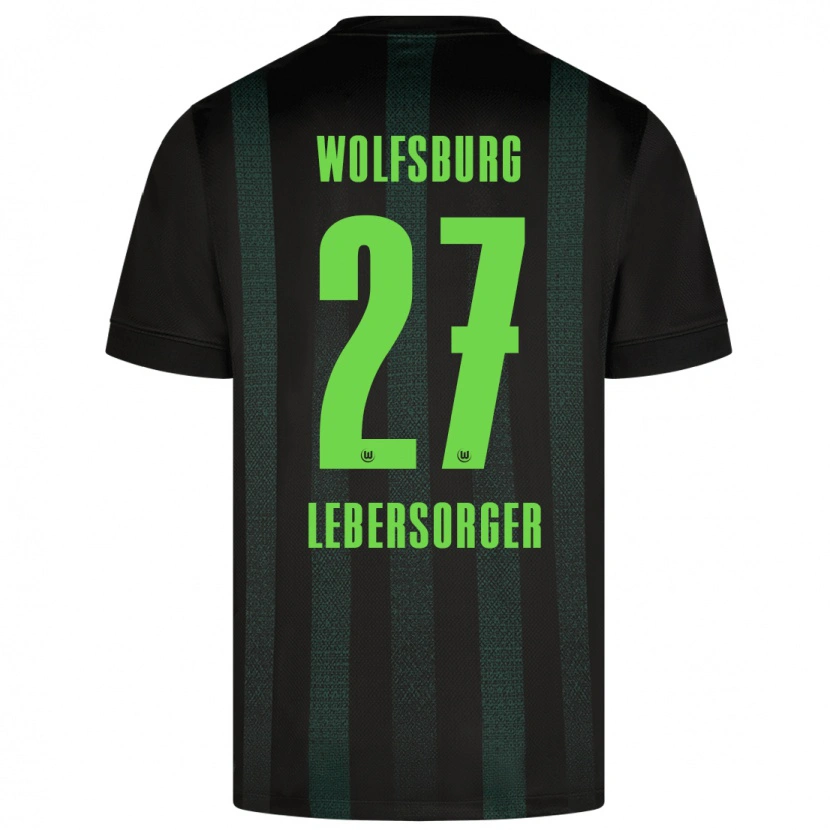 Danxen Hombre Camiseta Kevin Lebersorger #27 Verde Oscuro 2ª Equipación 2024/25 La Camisa