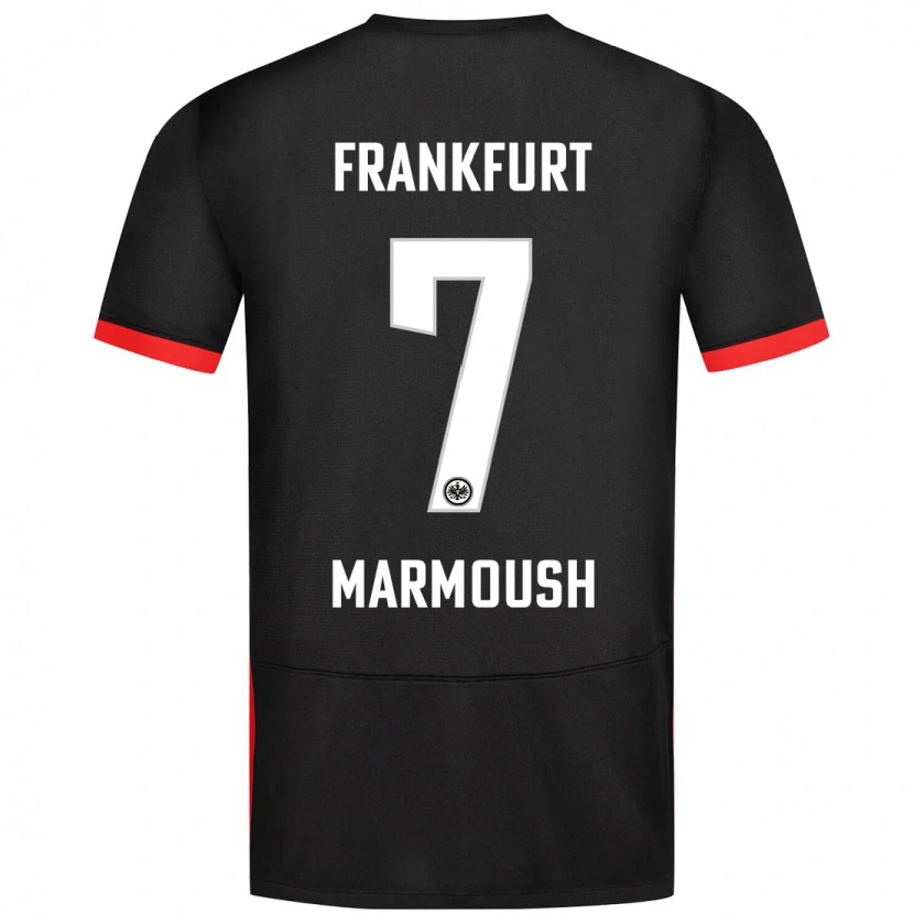 Danxen Hombre Camiseta Omar Marmoush #7 Negro 2ª Equipación 2024/25 La Camisa