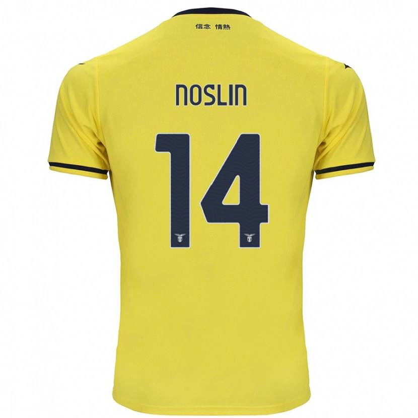 Danxen Hombre Camiseta Tijjani Noslin #14 Amarillo 2ª Equipación 2024/25 La Camisa