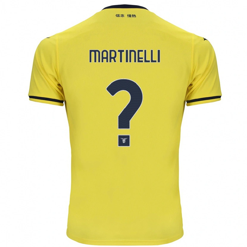 Danxen Hombre Camiseta Leonardo Martinelli #0 Amarillo 2ª Equipación 2024/25 La Camisa