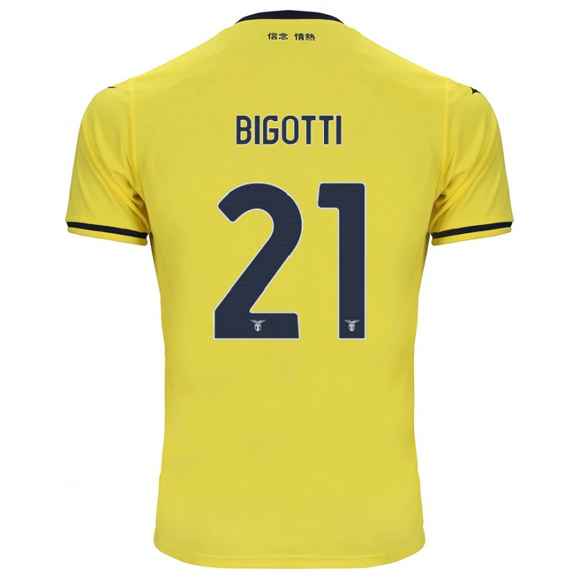 Danxen Hombre Camiseta Massimo Bigotti #21 Amarillo 2ª Equipación 2024/25 La Camisa