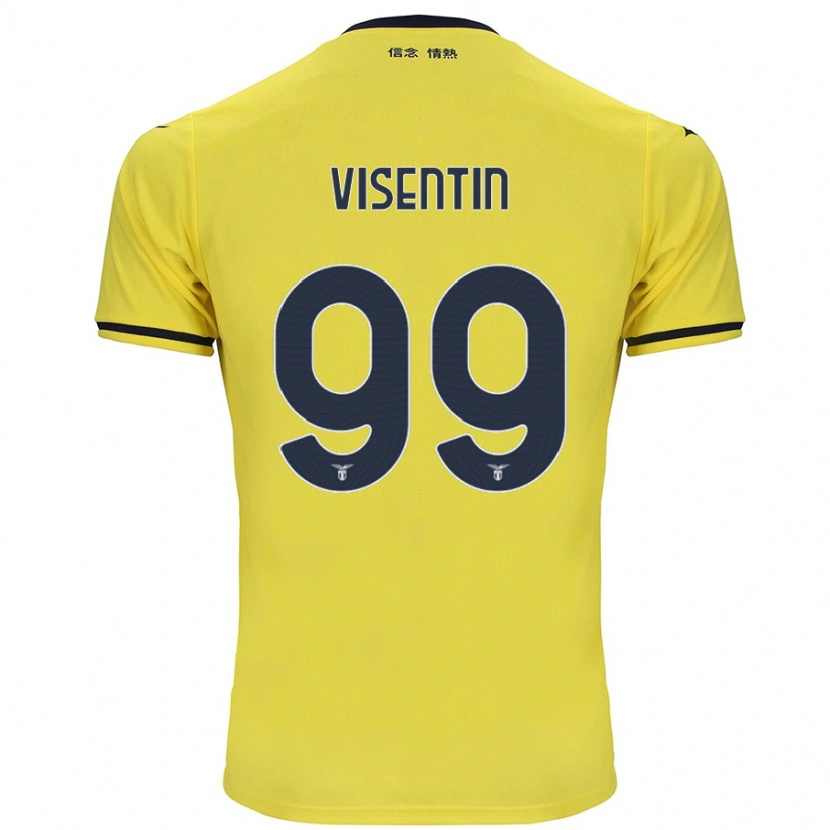 Danxen Hombre Camiseta Noemi Visentin #99 Amarillo 2ª Equipación 2024/25 La Camisa