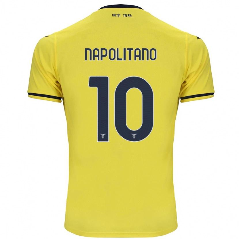 Danxen Hombre Camiseta Luca Napolitano #10 Amarillo 2ª Equipación 2024/25 La Camisa