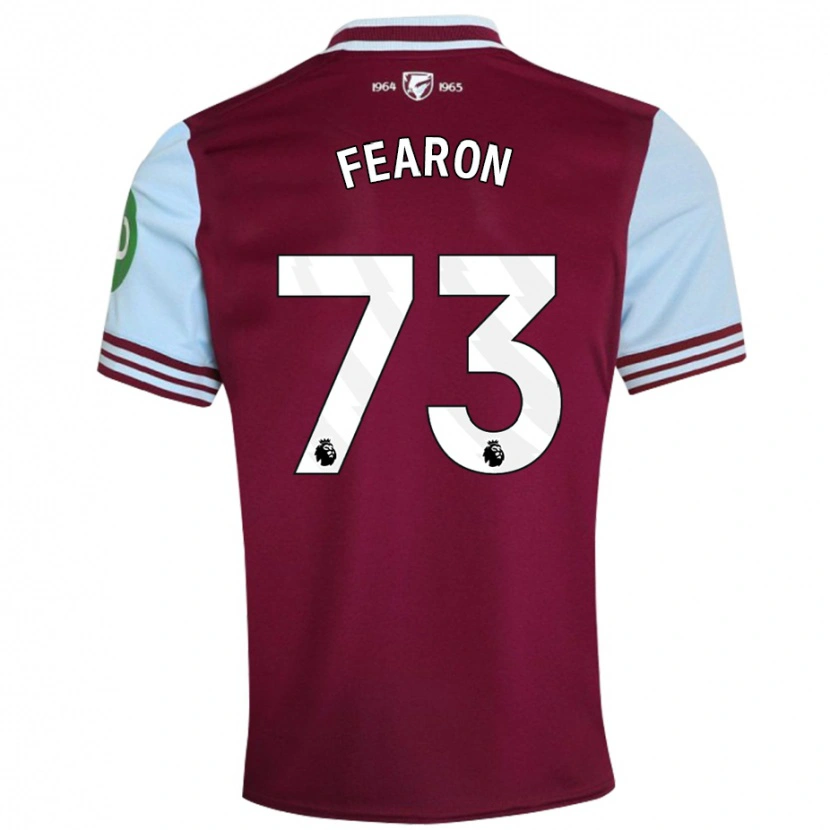 Danxen Mujer Camiseta Preston Fearon #73 Rojo Oscuro 1ª Equipación 2024/25 La Camisa