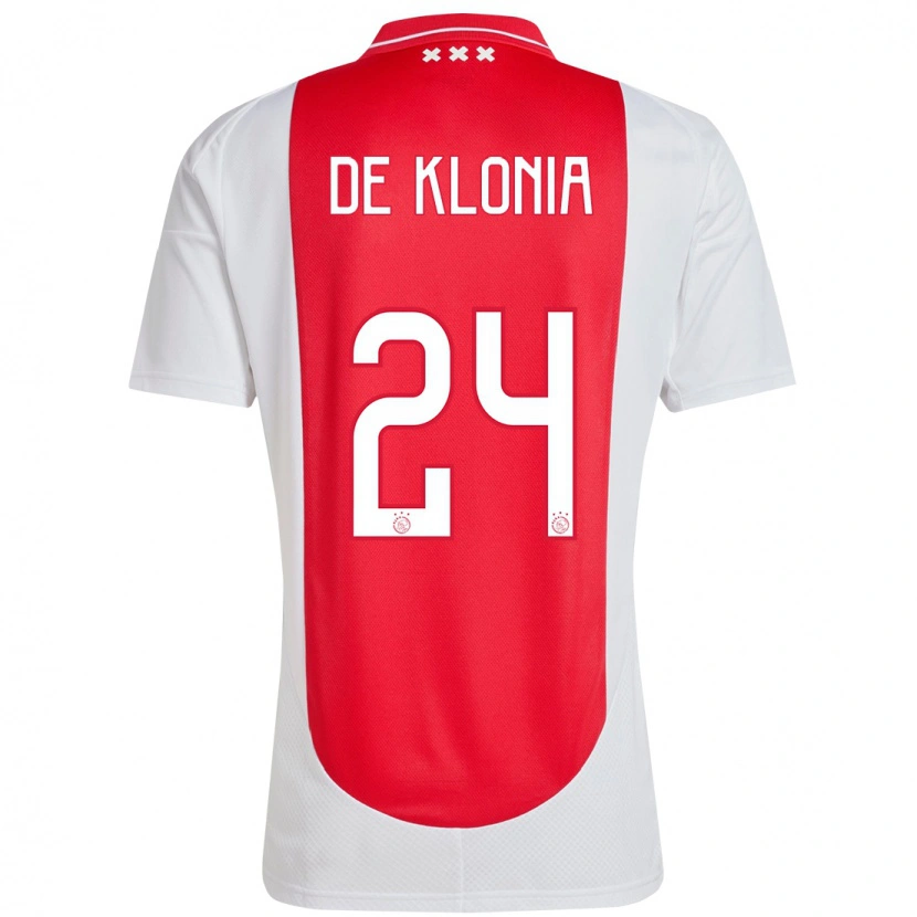 Danxen Mujer Camiseta Daliyah De Klonia #24 Rojo Blanco 1ª Equipación 2024/25 La Camisa