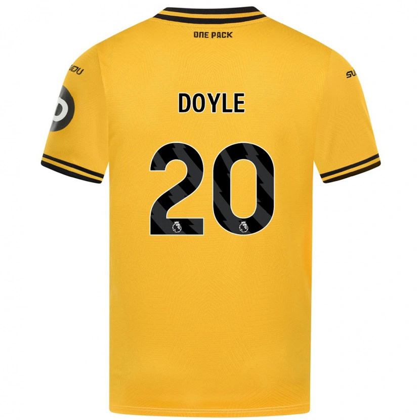 Danxen Mujer Camiseta Tommy Doyle #20 Amarillo 1ª Equipación 2024/25 La Camisa